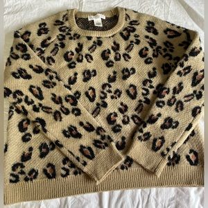 Juniors Cheetah Print Sweater
